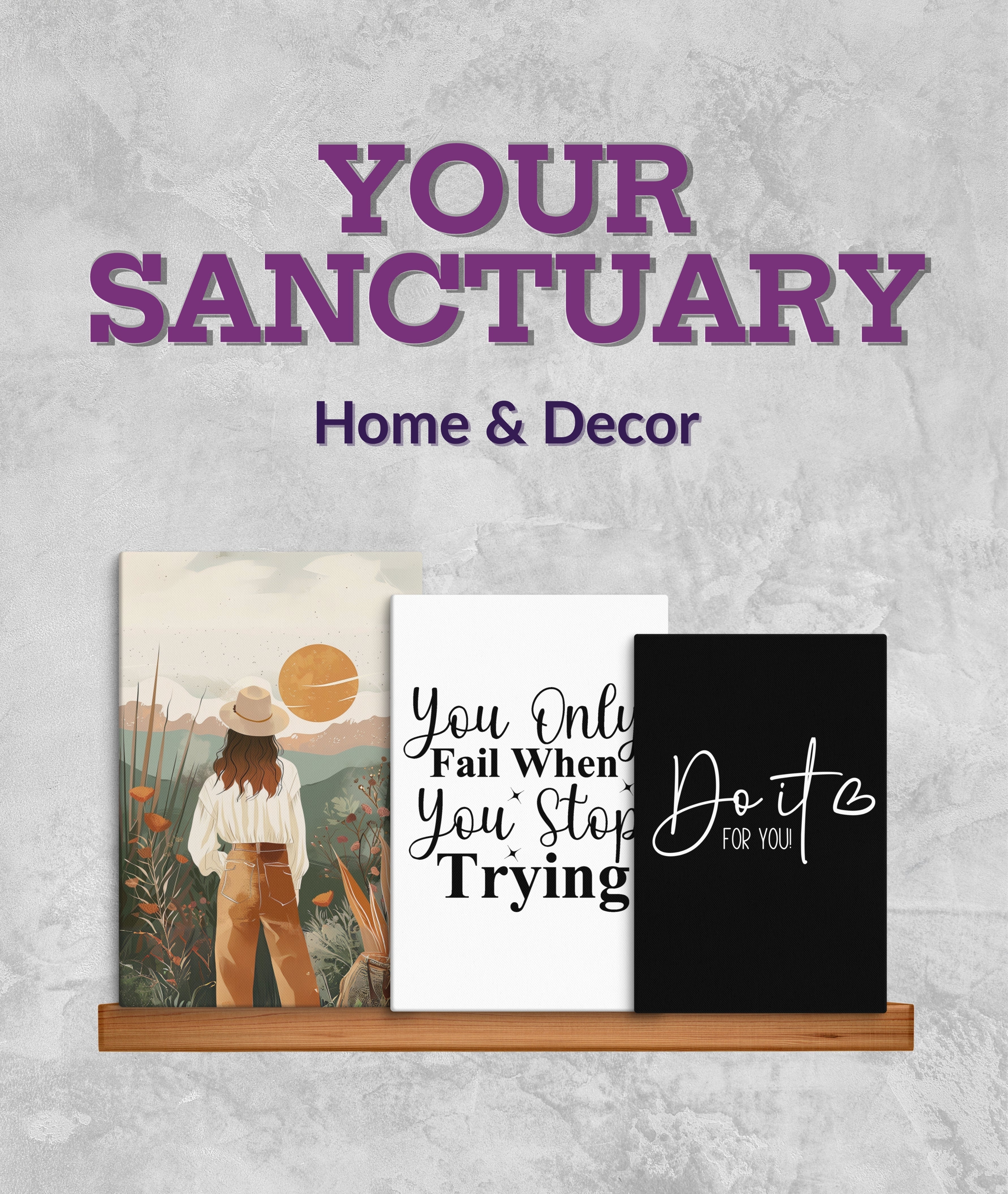 Decor that transforms your home into sacred refuge. Create your personal sanctuary.